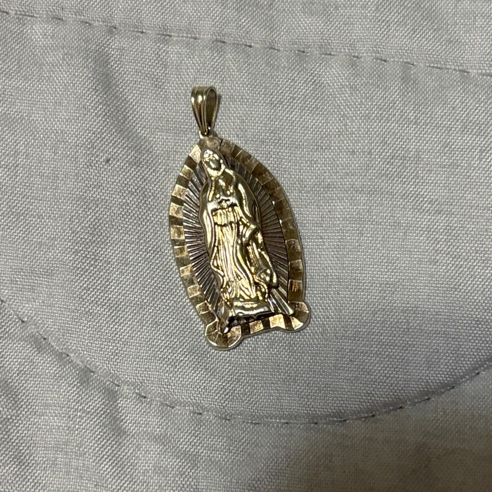 Gold and Silver Religious Pendant